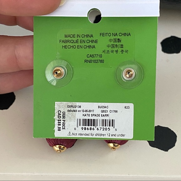 Kate Spade ball earrings - Picture 5 of 8